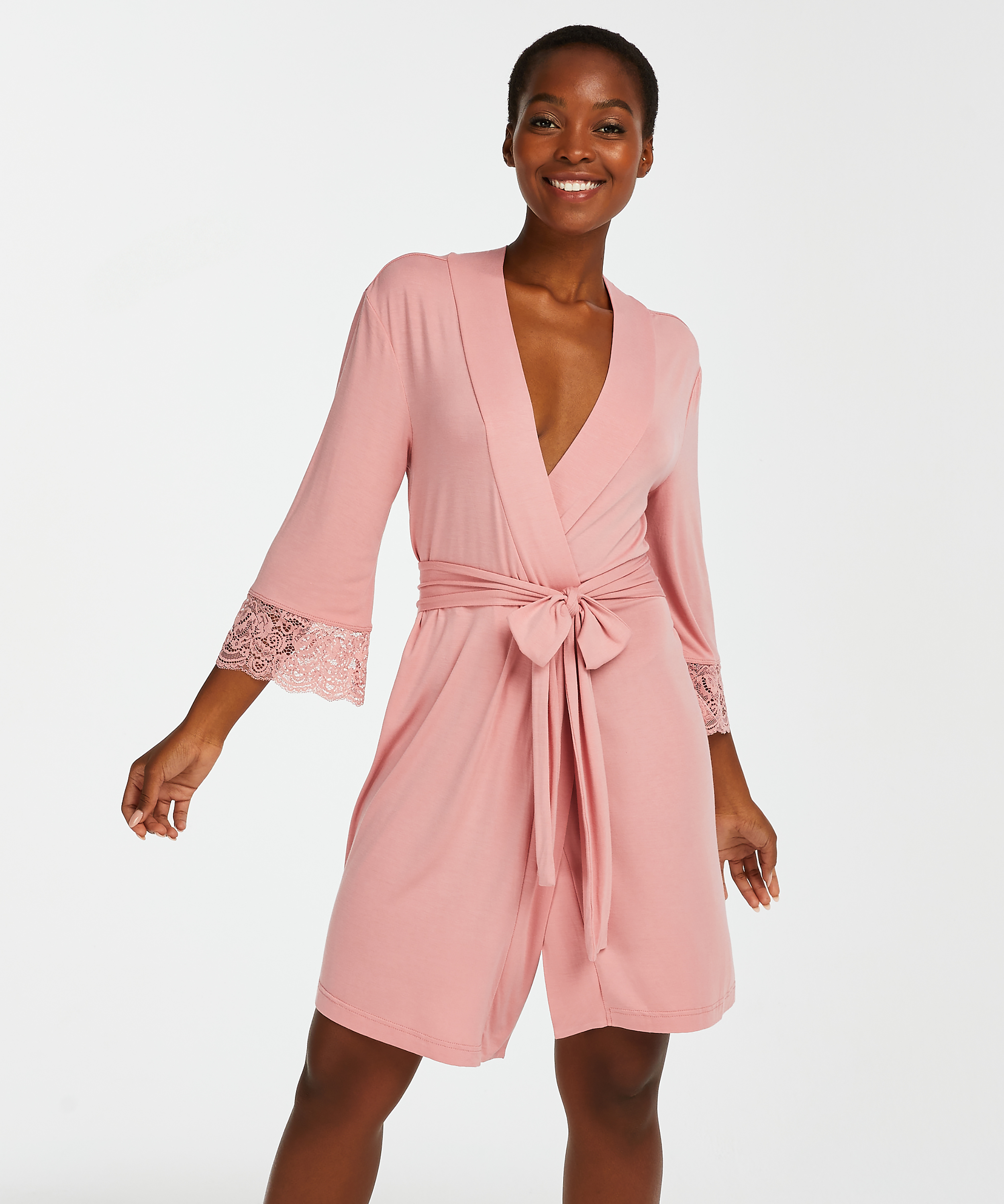 Vera Lace Kimono, Pink, main