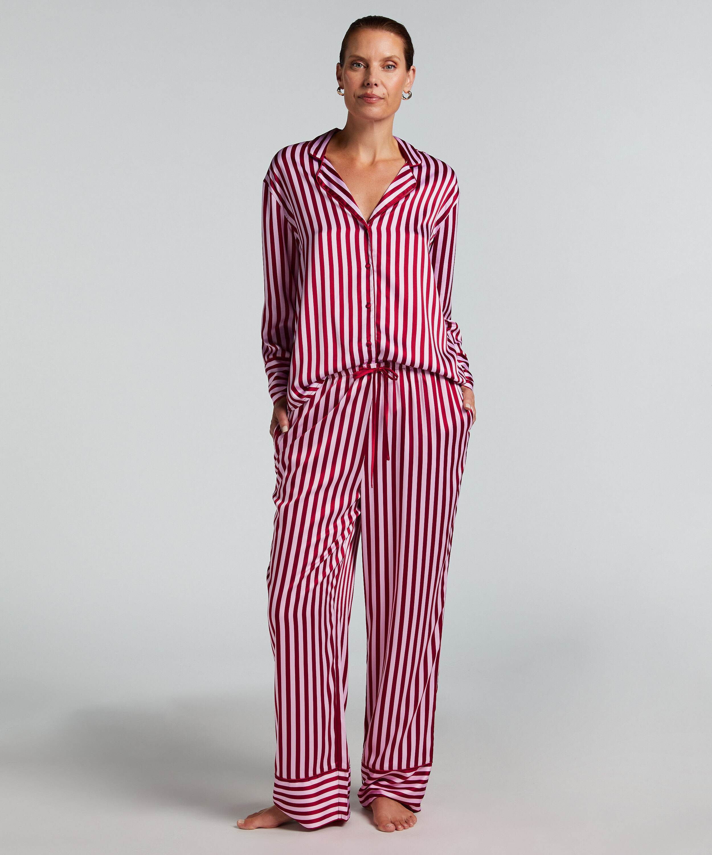 Satin Trousers, Pink