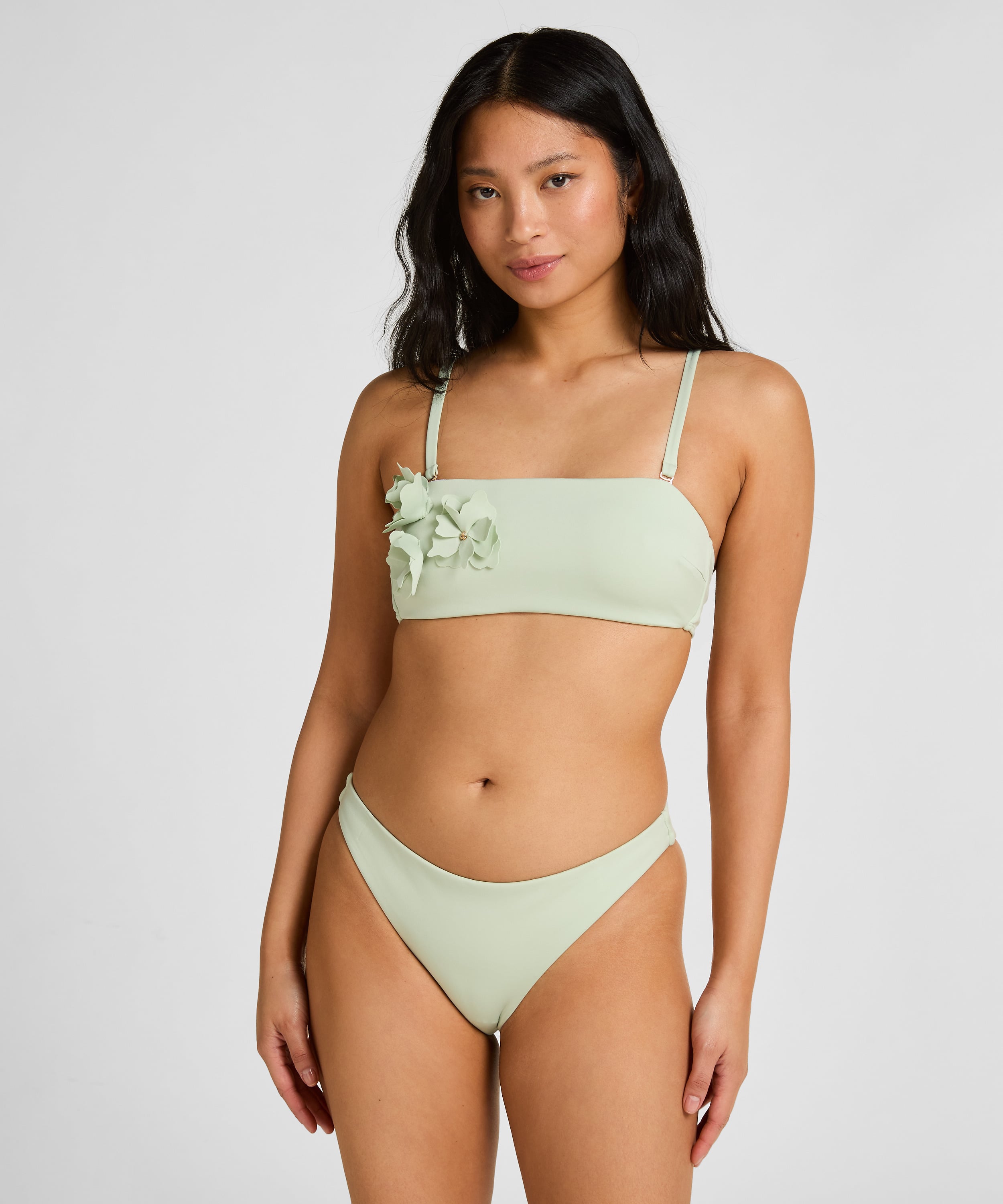 Bandeau Bikini Top Tulum, Green, main