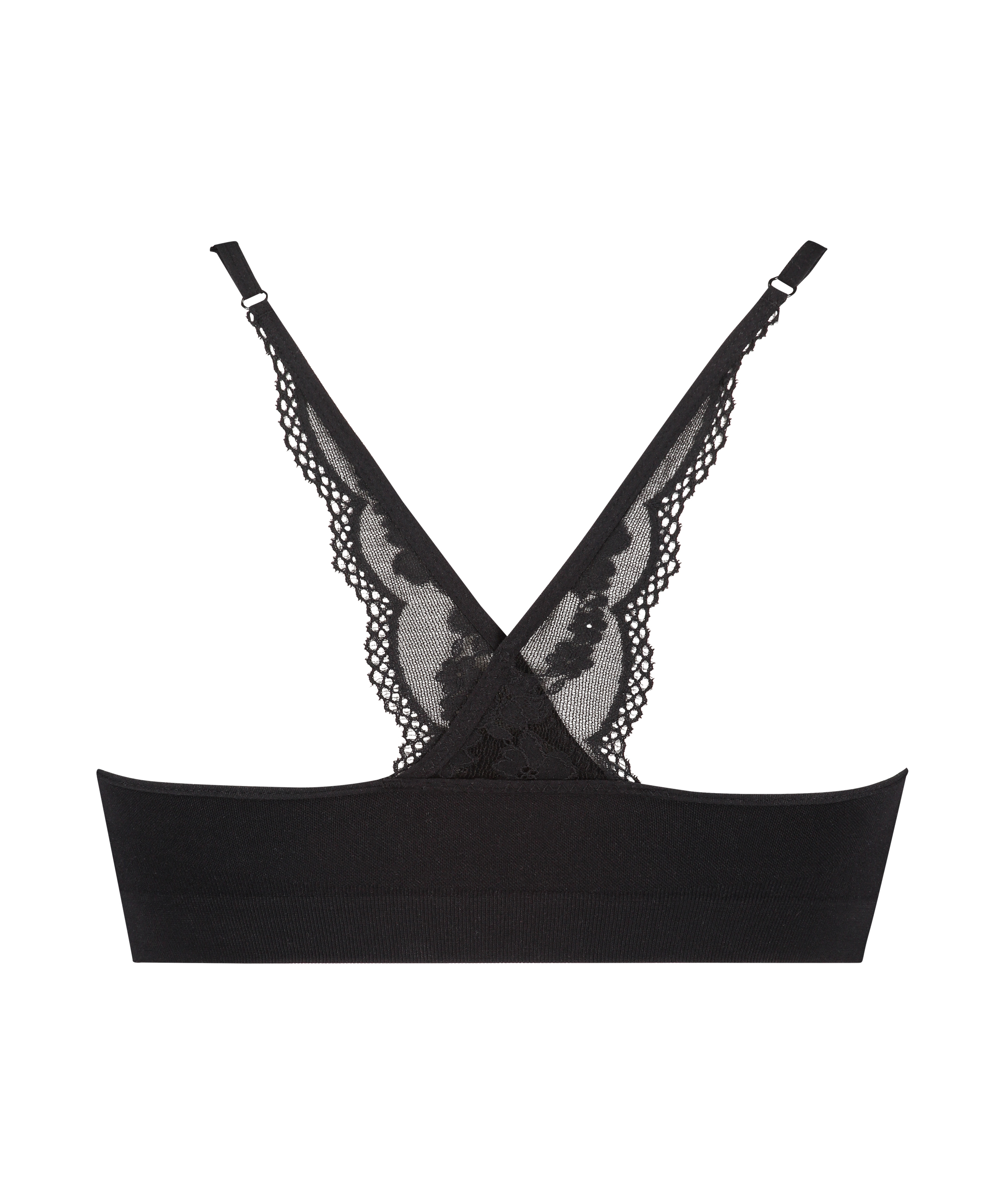 Marineseamless bralette, Black, main