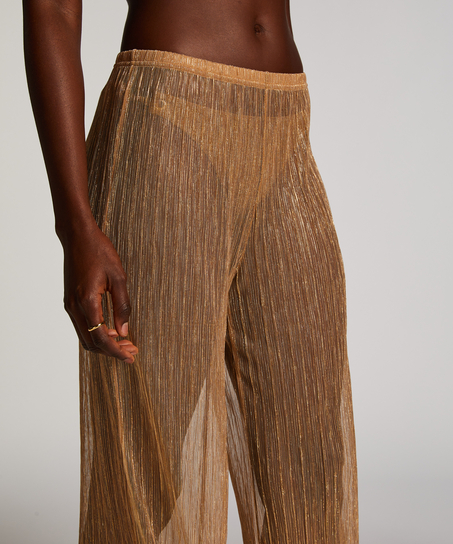 Goldie Shimmer Beach Pants, Yellow