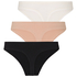 Multipack Cotton Thong, Beige