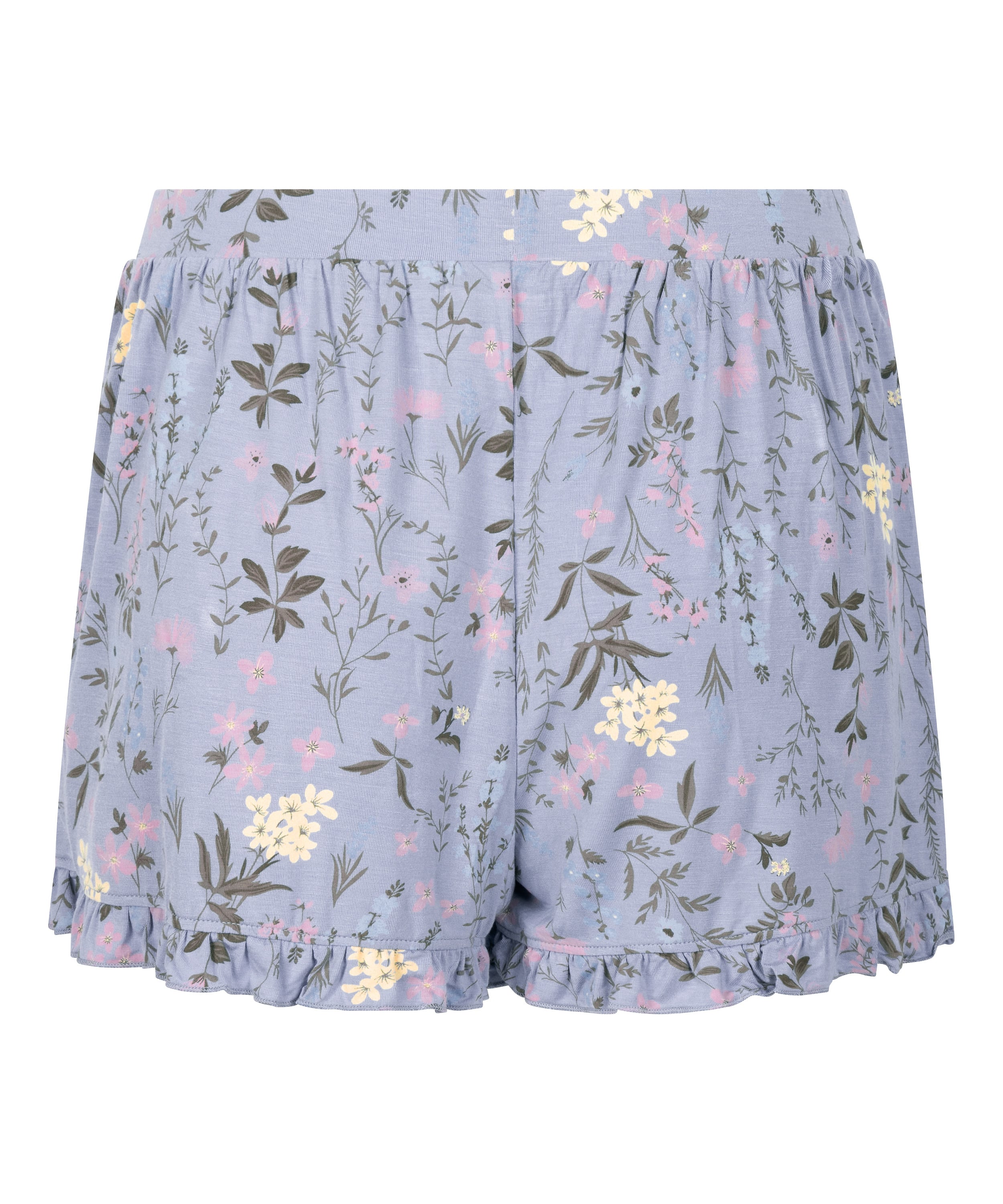 Jersey Ruffled Shorts, Purple, main