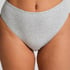 Cotton High Leg Brazilian, Gray