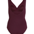 Shaping Shell Mesh Swimsuit, Purple