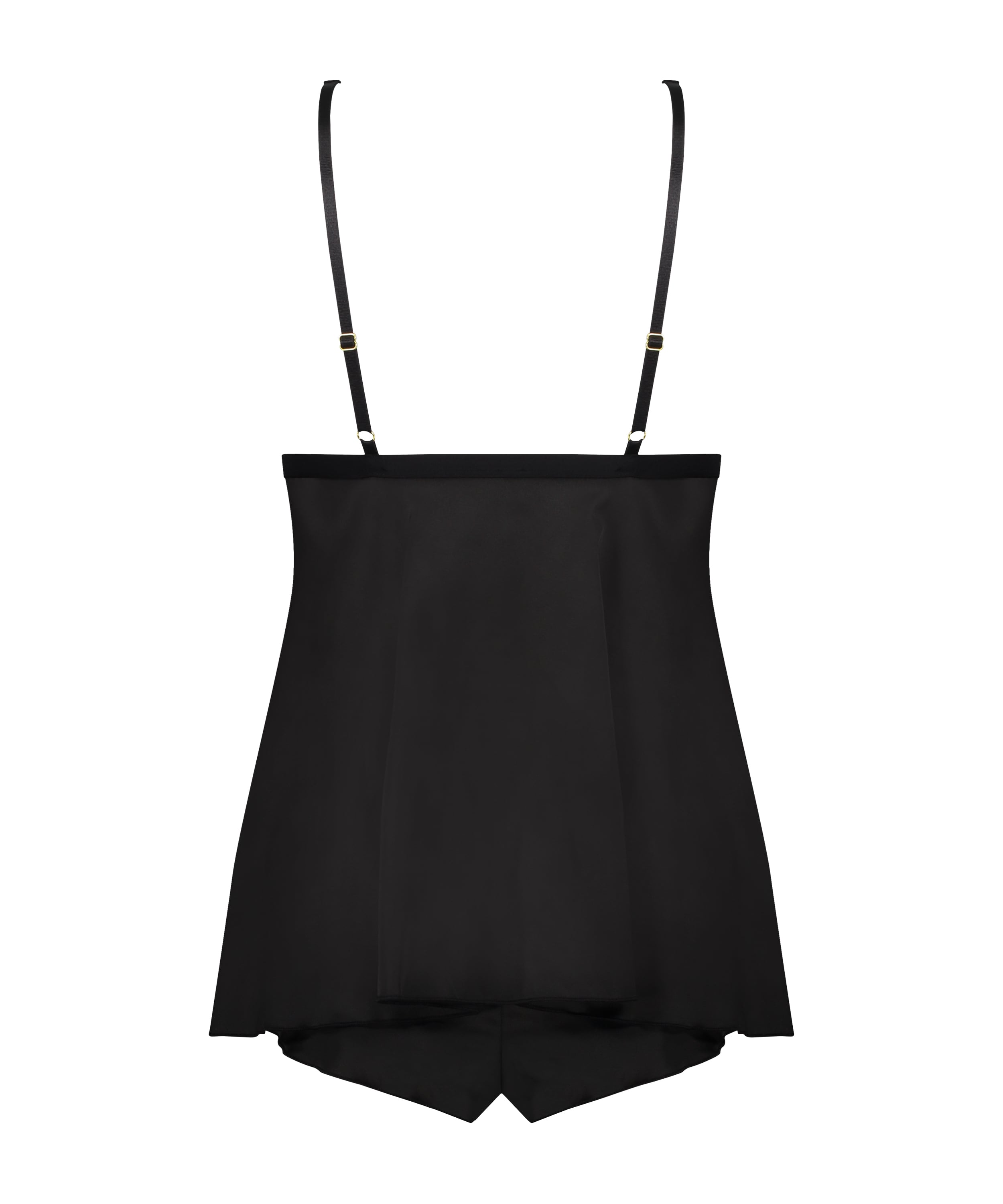 Mariah Satin Babydoll, Black, main