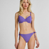 Luxe Padded Underwired Bikini Top, Purple