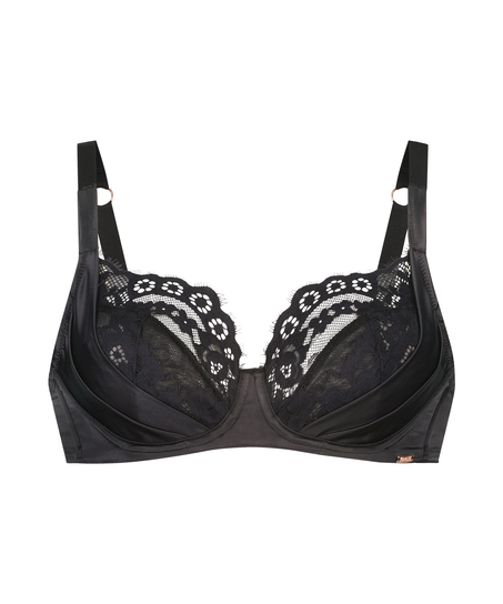 Jacqueline Non-Padded Underwired Bra, Black