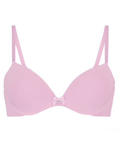 Plunge Padded Underwired Bra, Pink