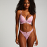 Lidia Padded Longline Push-Up Underwired Bra, Pink