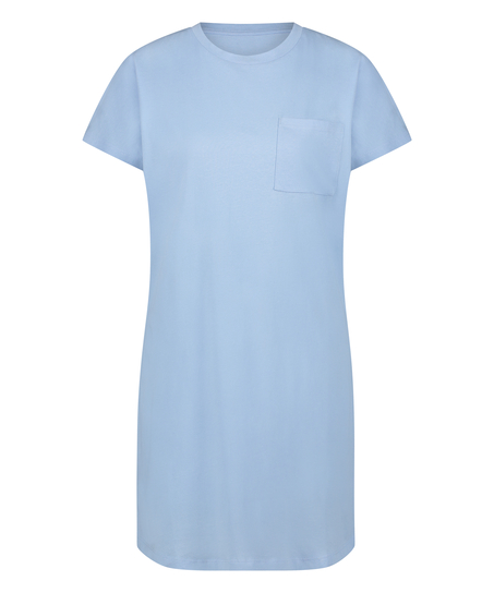 Round Neck Nightshirt, Blue