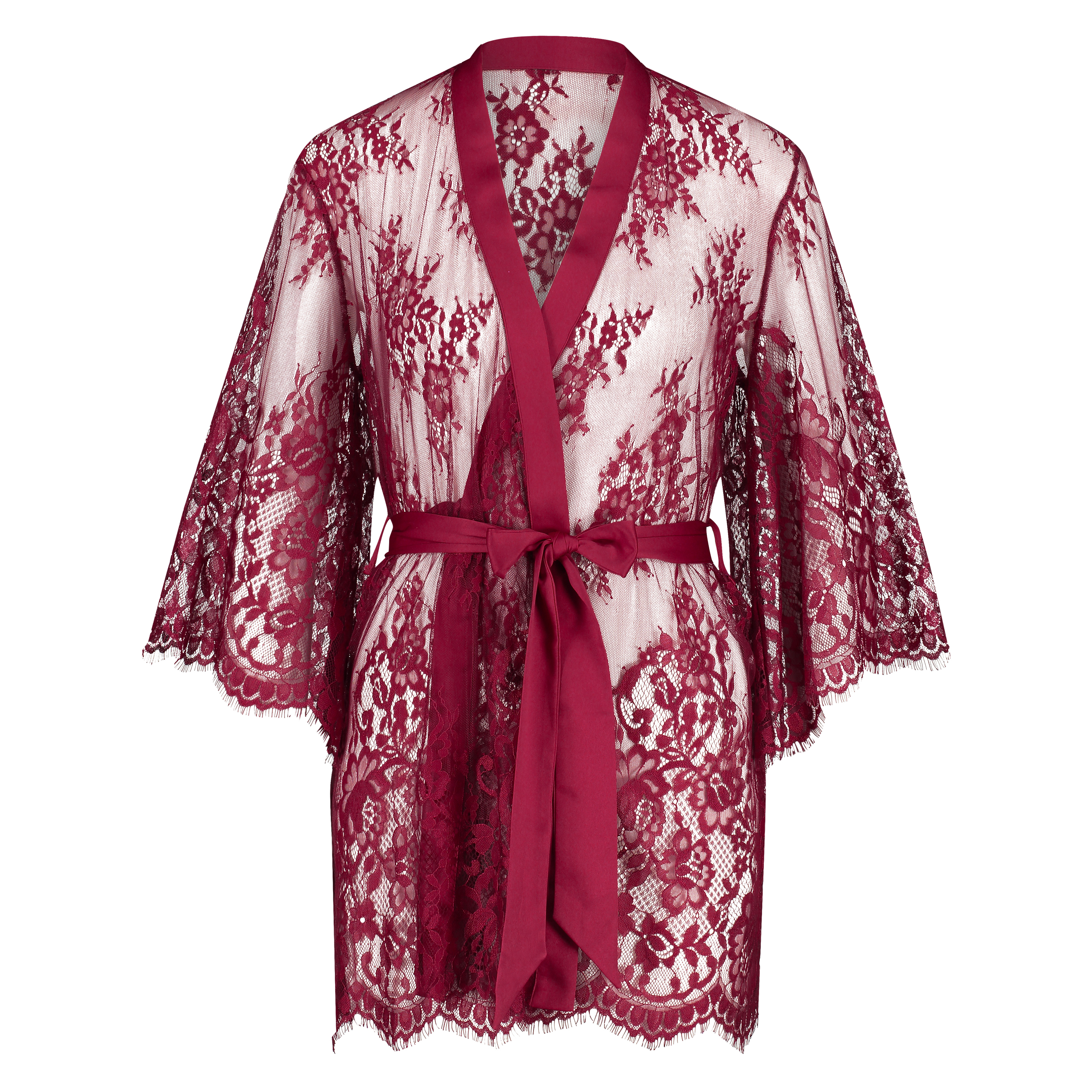 Isabelle Lace Kimono, Red, main