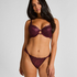 Hollie Padded Underwired Bra, Purple