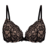 Teddy Padded Push-Up Underwired Bra, Black