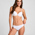 Plunge Padded Underwired Bra, White