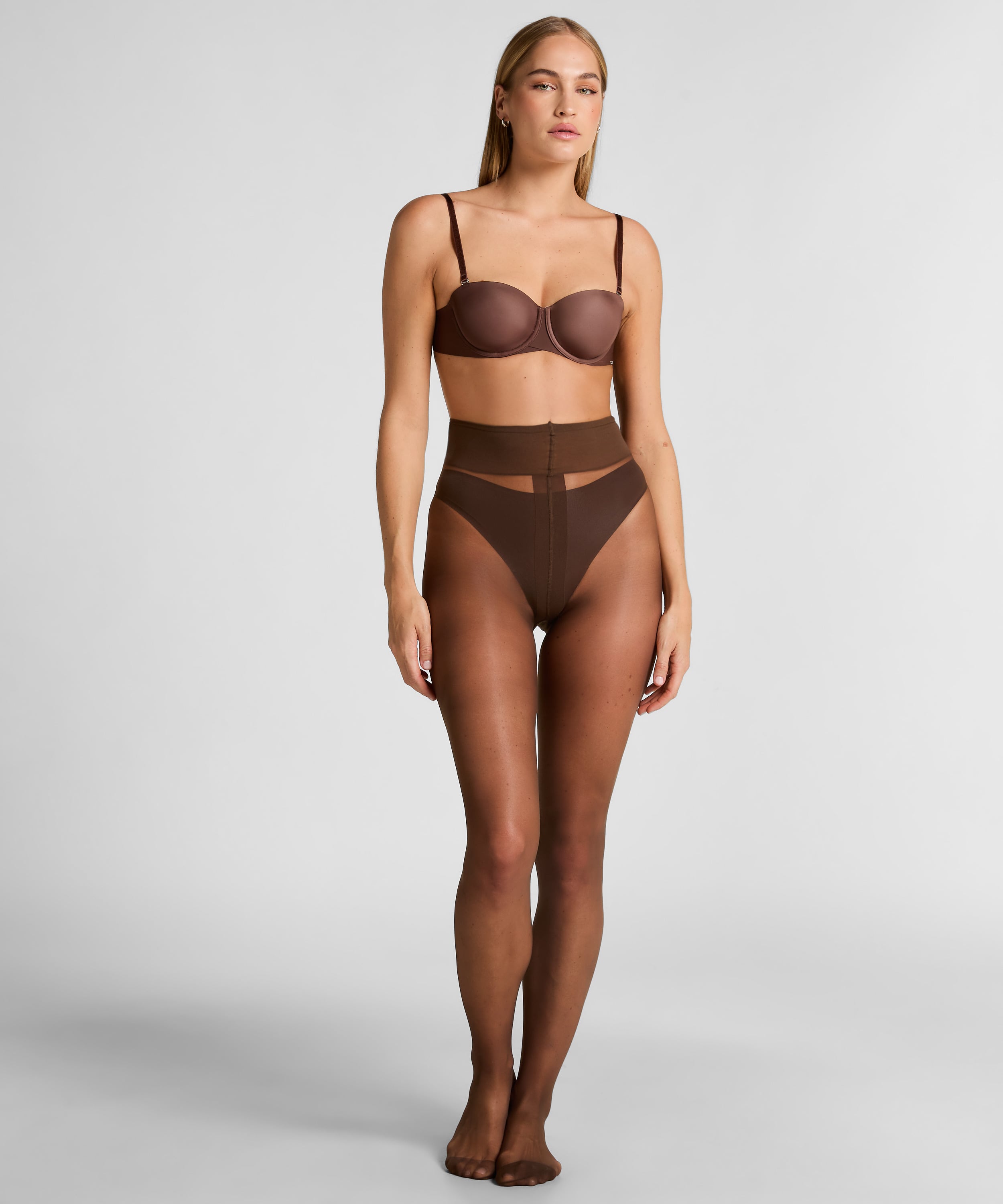 Tights 15 Denier Second Skin, Brown, main
