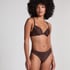 Plunge Padded Underwired Bra, Brown