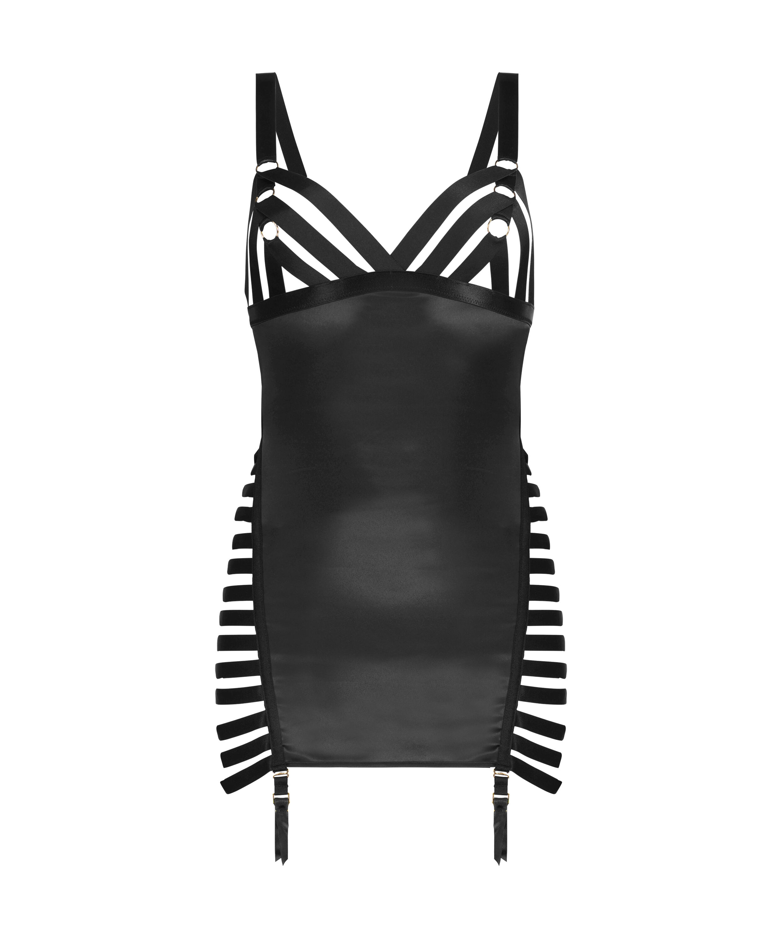 Brooke Slip Dress, Black