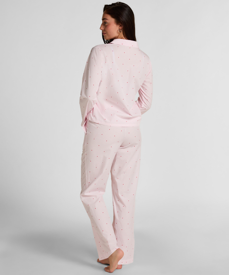 Pyjamaset Cotton Jersey, White