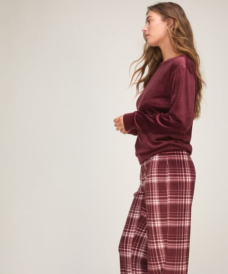 Velvet Pyjama Set, Purple
