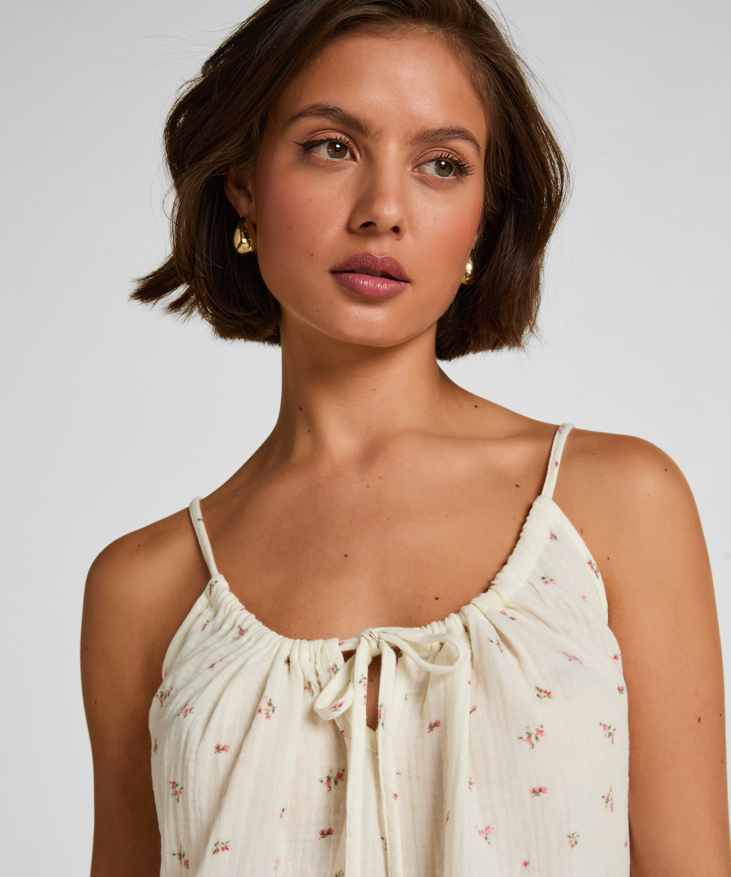 Muslin Slipdress, White, main