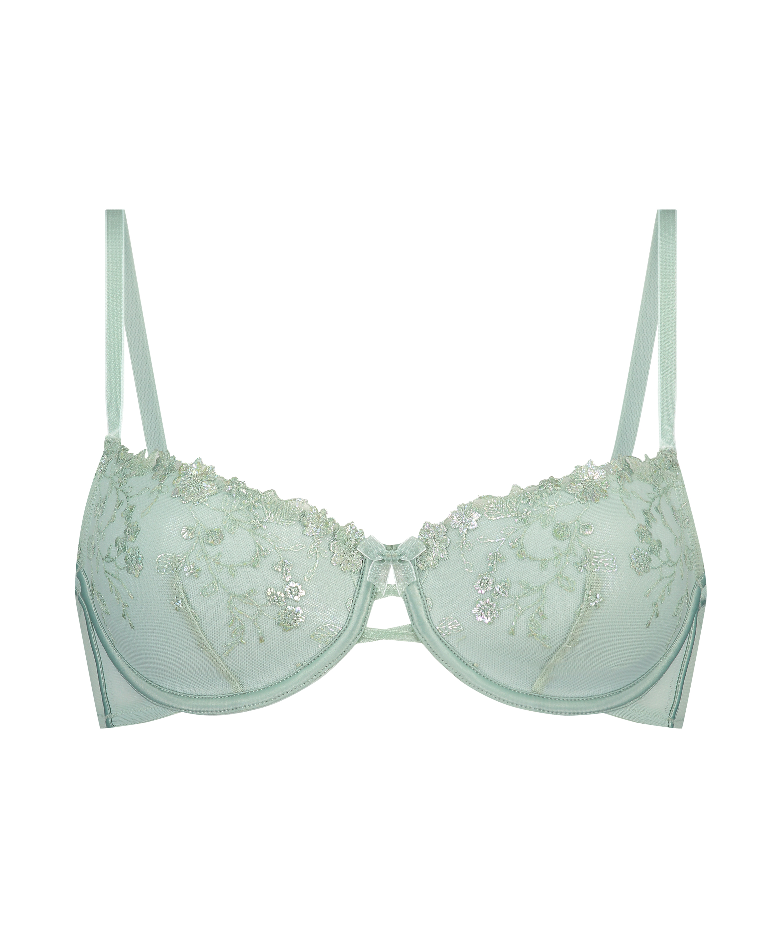 Lillia Padded Underwired Bra, Green, main
