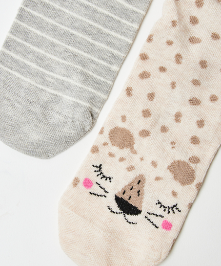 2 Pairs Of Socks, White