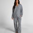 Essentials Flannel Pyjama Top, Blue