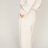 Pants Barrel Brushed Sweat, White