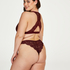 High leg Brazilian, Red
