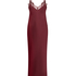 Slipdress Long Satin, Red