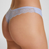 Lace Back Invisible Thong, Purple
