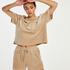 Velvet Pocket shorts, Beige