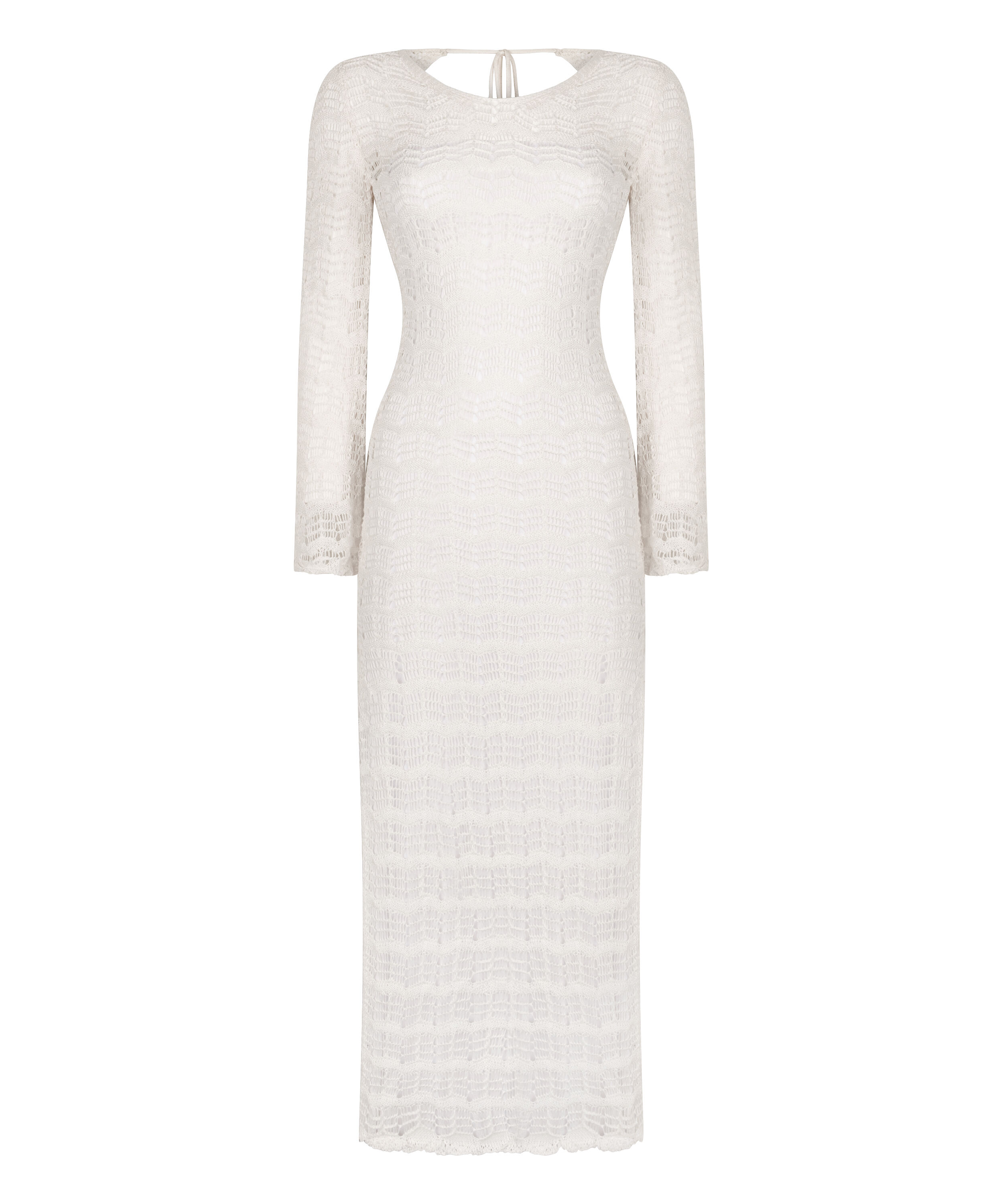 Crochet Maxi Dress, White