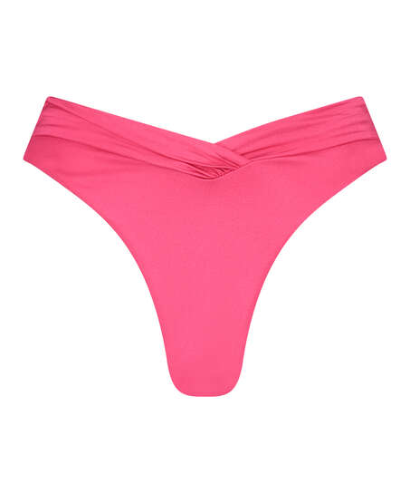 Grenada High Waisted Bikini Bottoms, Pink