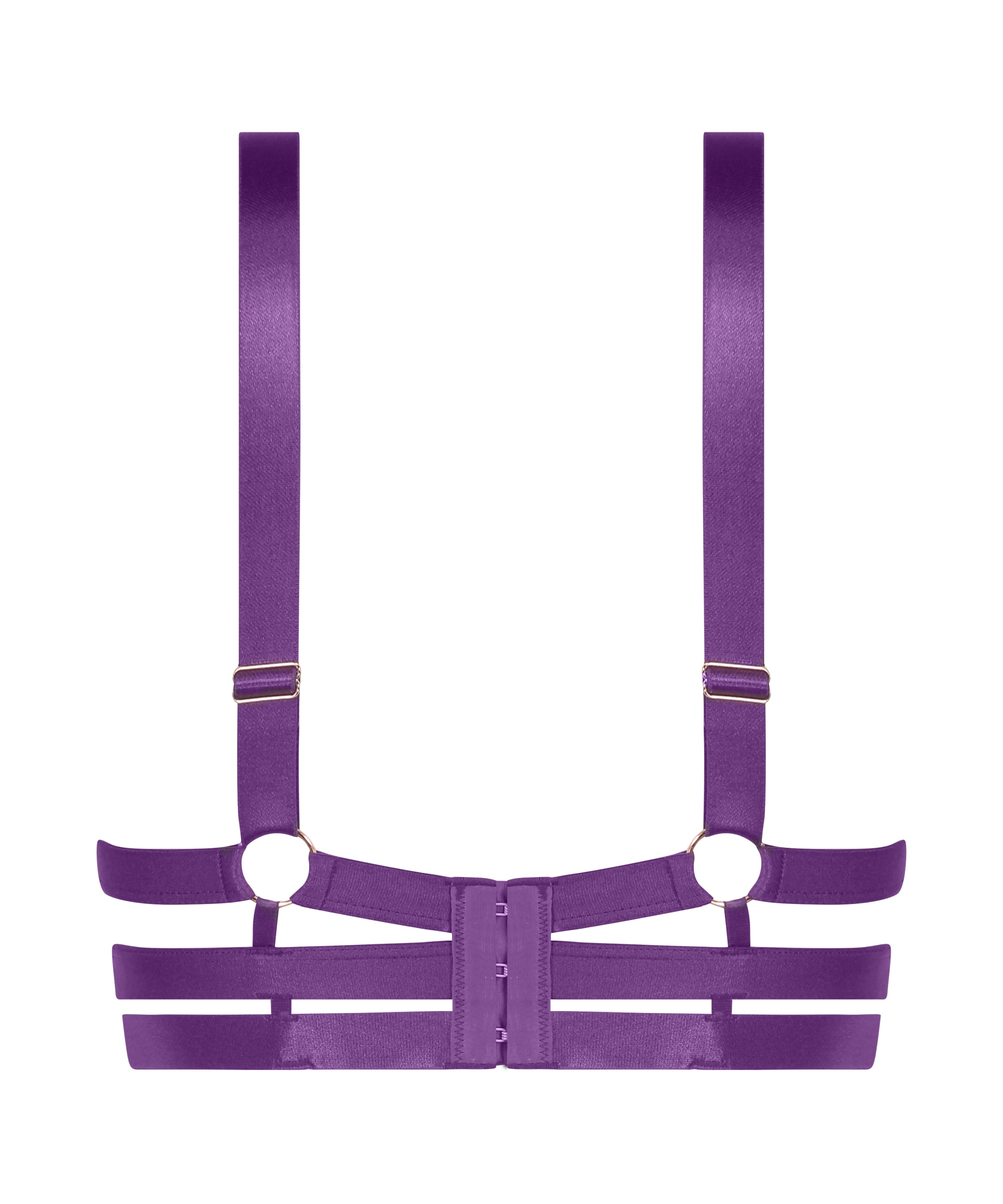 Sadie Non-Padded Longline Underwired Bra, Purple, main