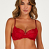 Rose Non-Padded Underwired Bra, Red