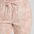 Flower Linen Pant, Pink