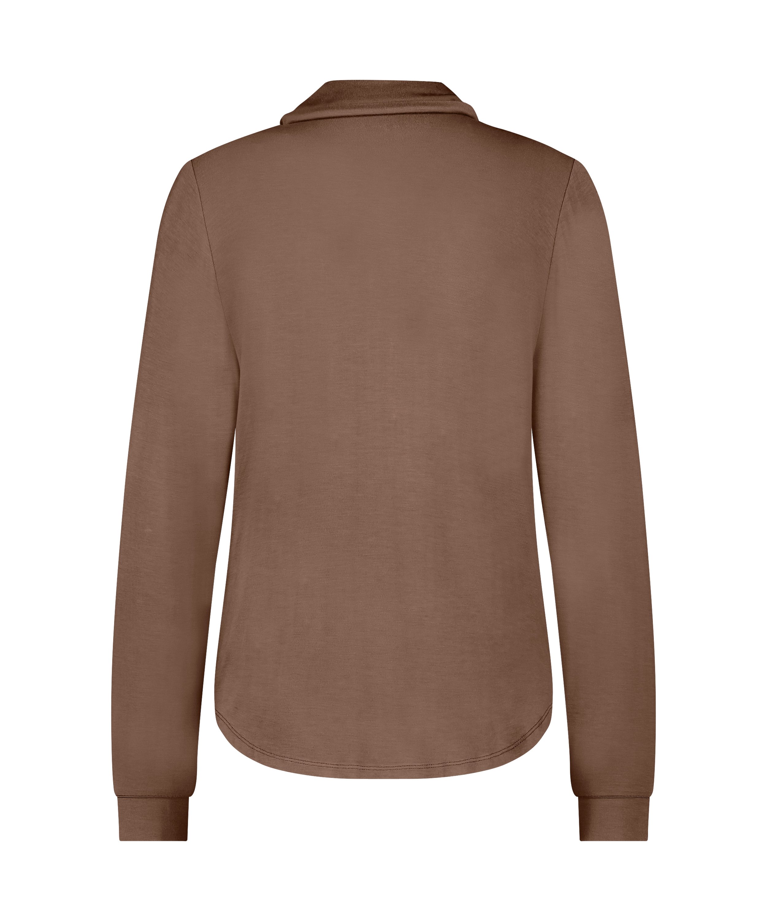 Essential Jersey Long-Sleeved Jacket, Brown, main