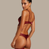 Zoe Padded Longline Underwired Bra, Red