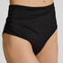 High-Waisted Shaping Bikini Bottom Luxe, Black