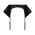 Private leather-look suspenders, Black