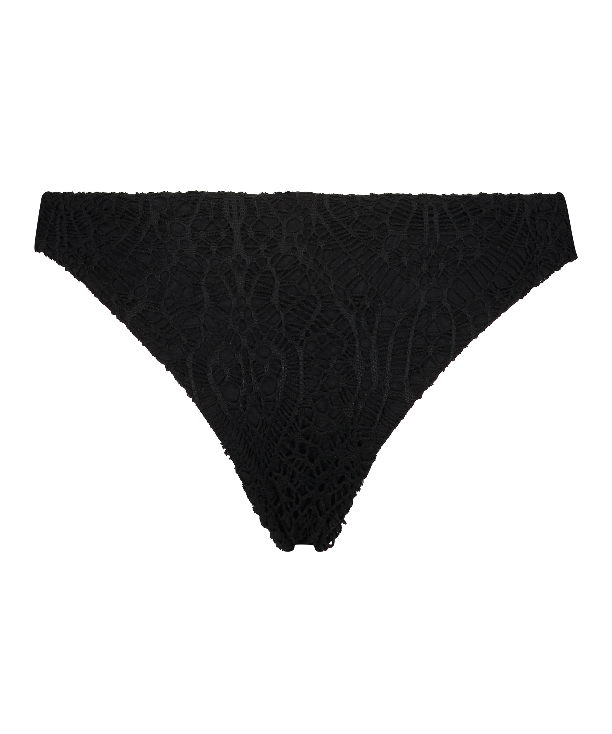 Crochet Brazilian bikini bottoms, Black, main