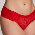 V-shaped Brazilian knickers mesh, Red