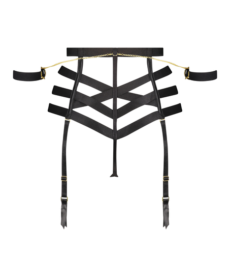 Ivy high waist thong, Black