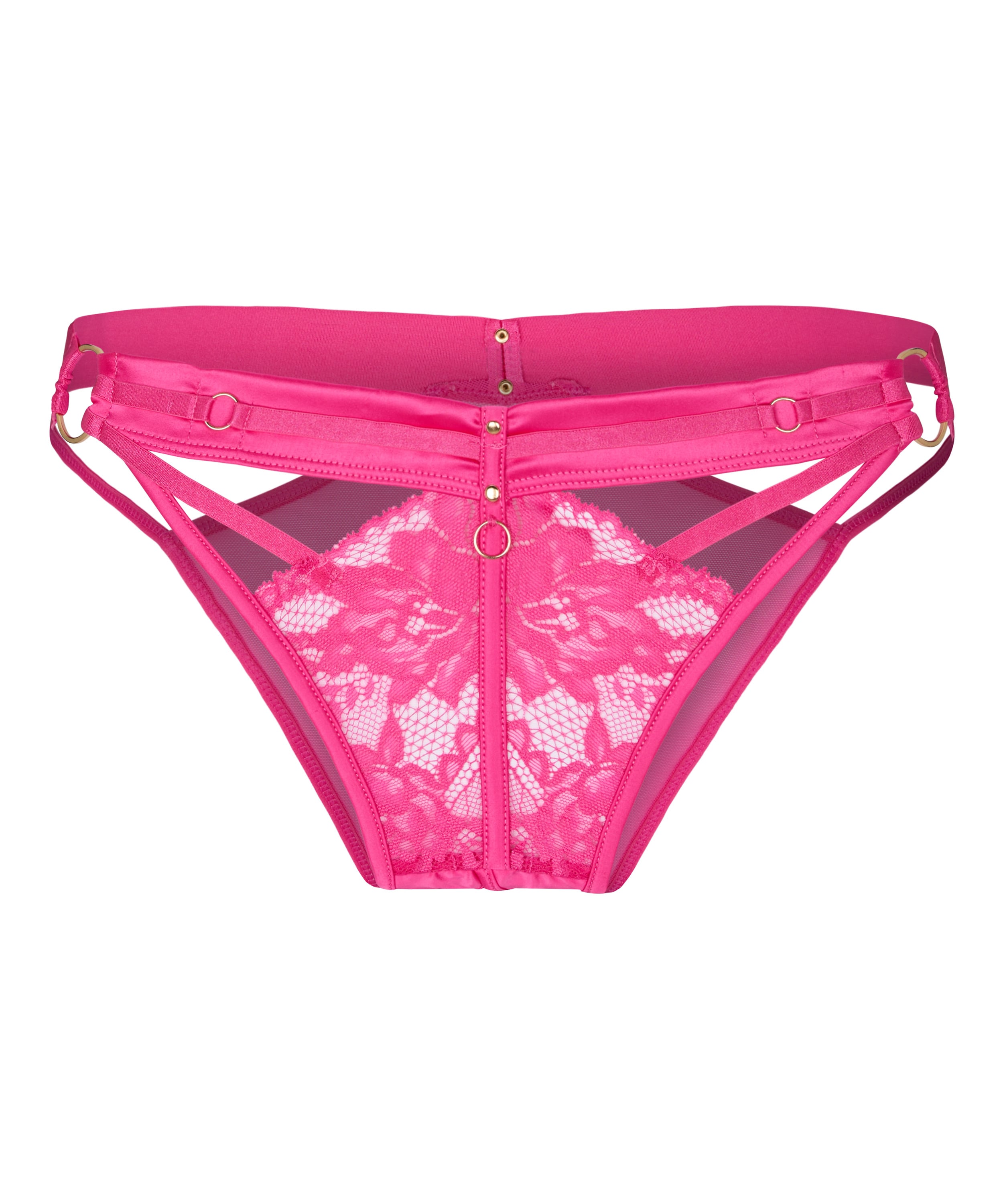 Emmeline Open Crotch Brazilian, Pink, main