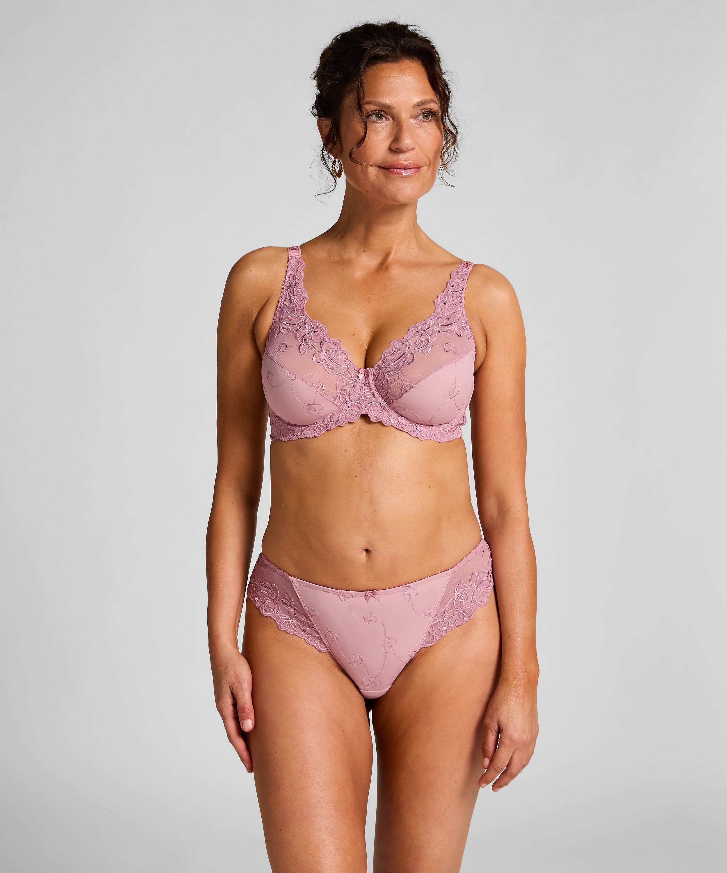 Diva Non-Padded Underwired Bra, Pink, main