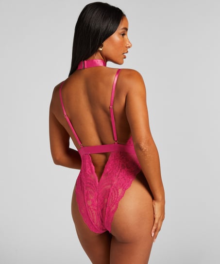 Private Brandy body open crotch, Pink