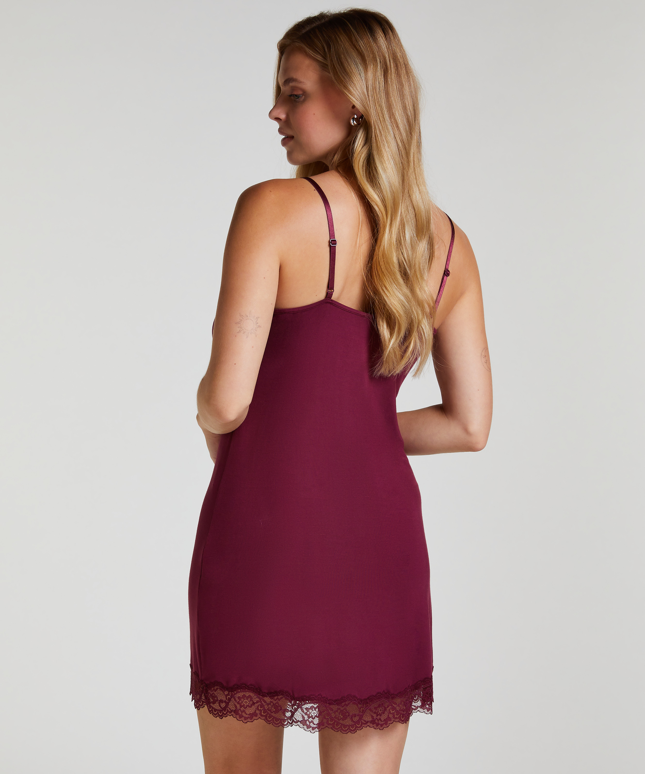 Nova Jersey Slip Dress, Purple, main