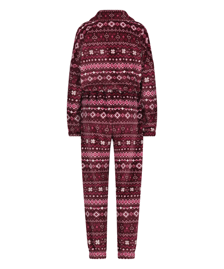 Onesie fleece, Red